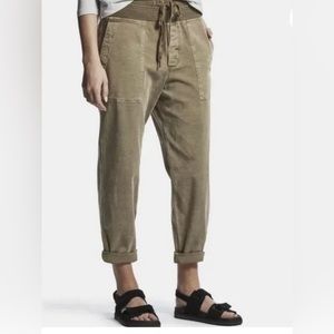 James Perse Pull On Clean Cargo Pants Size 4 Verbana Mixed Media WACS1862 XL